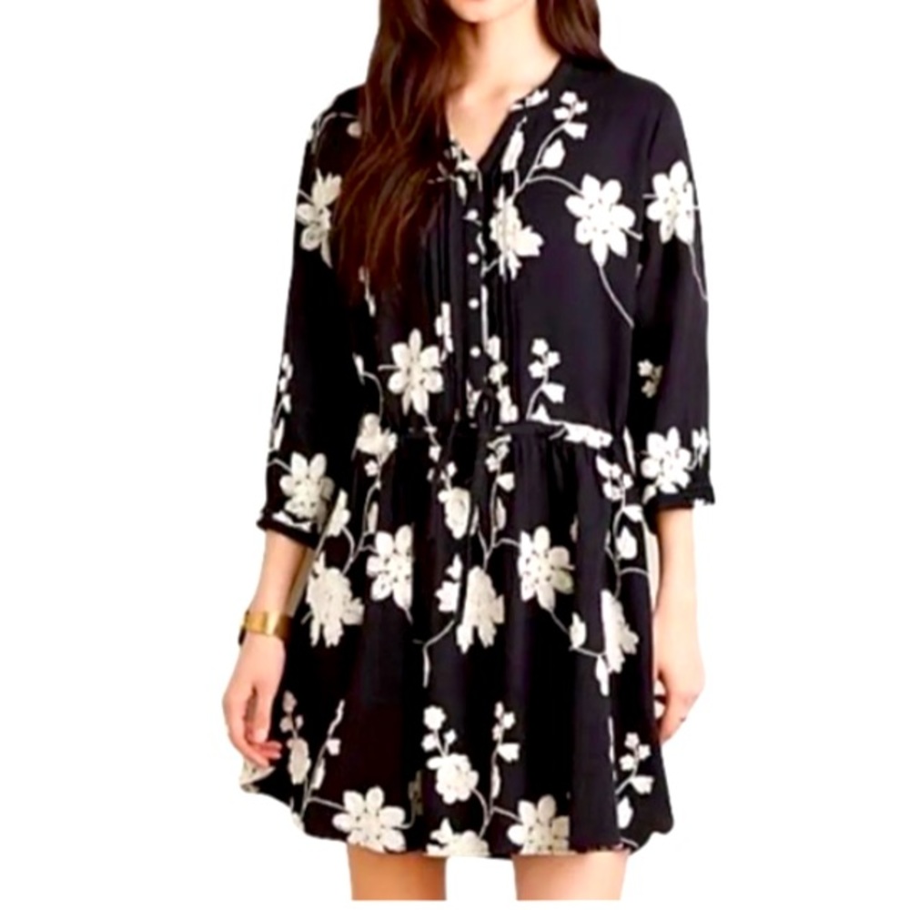Anthropologie Isabella Sinclair embroidered cotton dress, Size L, VGUC